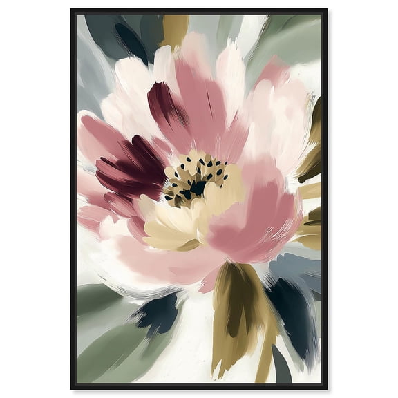 Dawn of Blooms Canvas Luxury Floral Art by Art Remedy, Black Frame, 10" x 15"