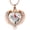 Red Cardinal-Rose Gold, variant on Red Cardinal /Wings Heart Shape Urn Necklace for Ashes Keepsake Memorial Heart Urn Locket for Human/Pet Cremation Jewelry