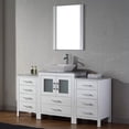 thumbnail image 2 of Virtu Dior 60" Marble Single Bathroom Vanity Set in White, 2 of 5