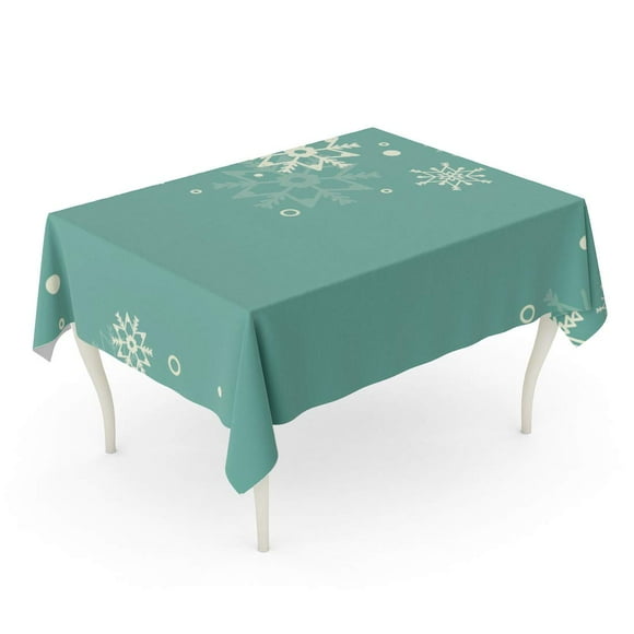 Zawaer Nappe de Noël, 180 x 150 cm Nappes de Noël Rectangulaire Grands