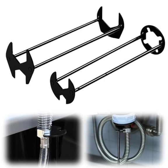 Set of 2 Multifunctional Sink Wrench, 2026 New Sink Wrench Faucet Tool Plumbing Tool, Under BasinSink FaucetWrench Tight Spaces for Kitchen and Bathroom