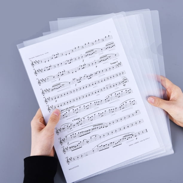 unbranded 20Ud Folder Transparente Para Documentos A4 Plástico Resistente Para Uso Escolar Y Oficina