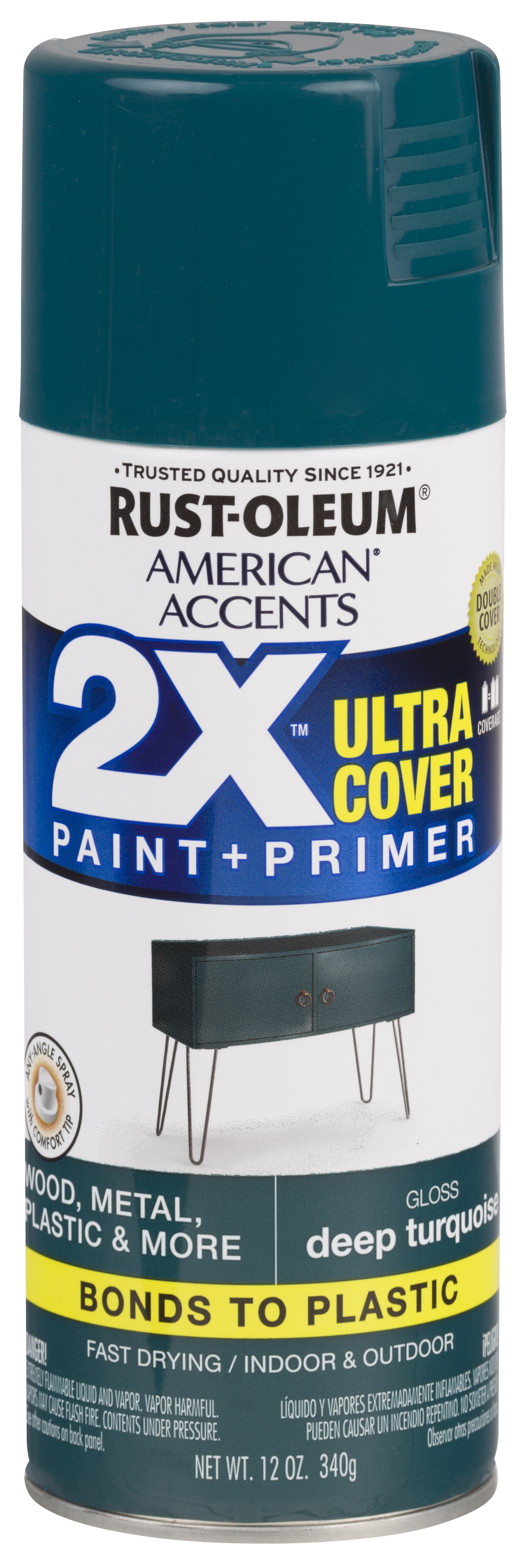 Deep Turquoise, Rust-Oleum American Accents 2X Ultra Cover, Gloss Spray