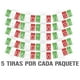thumbnail image 1 of Papel picado Viva Mexico DECORAMEC PAPEL PICADO 5 tiras de 5 metros tricolor, 1 of 6