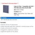 thumbnail image 2 of Cabin Air Filter - Compatible with 2021 - 2023 Mercedes-Benz GLA45 AMG - Beck Arnley, 2 of 2