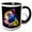Black/White, variant on 3drose, Colorful Portrait of a Pitbull Dog Doggy Pet, 11oz Magic Transforming Mug