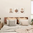 thumbnail image 3 of Minimalist Boho Wall Art Set of 3, Mid-Century Modern Wall Art, Framed Canvas Wall Art Moon Botanical Geometric Neutral Abstract Artwork Prints Modern Boho Room Wall Decor Ready To Hang 12"x16", 3 of 7