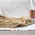 thumbnail image 4 of Exclusivo Mezcla Plush Fuzzy Large Fleece Throw Blanket (50" x 70", Brown)- Soft, Warm and Lightweight, 4 of 7