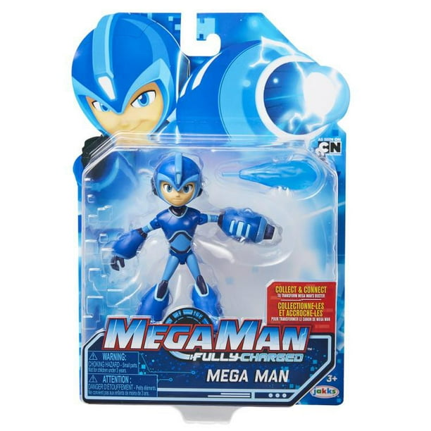 Fully Charged Series 1 Mega Man Action Figure Walmart Com Walmart Com