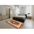thumbnail image 4 of Ahgly Company Tapis d'Intérieur Rectangulaires Abstraits Rouges, Tapis de Zone Abstraits, 4 Pieds x 6 Pieds, 4 of 6