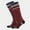 Black/Red, variant on Bamboo Compression Socks for Men and Women | Knee High Socks For Travel | 2 Pairs | Model: 3596