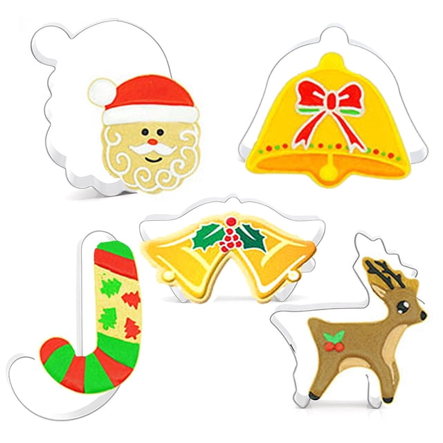 Coxeer Ensemble de Coupe-Cookies Mignon en Acier Inoxydable pour Biscuits pour Noël