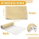 thumbnail image 4 of Ofertas Únicas 150x Tela de Revestimiento de Techo de Ante 12"x57" Espuma de Respaldo para Reparación de Techo Interior de Automóvil Beige 76" L × 57" W, 4 of 7