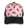 thumbnail image 3 of Yiaed Watermelon Ice Cream Print Baseball Cap Dad Hat Polo Style Plain Blank Adjustable Size, 3 of 5