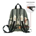 thumbnail image 5 of FORMRS School Backpack with Front Zippered Pocket 12" Student Travel Daypack, Gray Snowmen, 5 of 6
