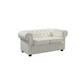 thumbnail image 3 of AVIGNON Causeuse classique Chesterfield en cuir véritable, 3 of 7