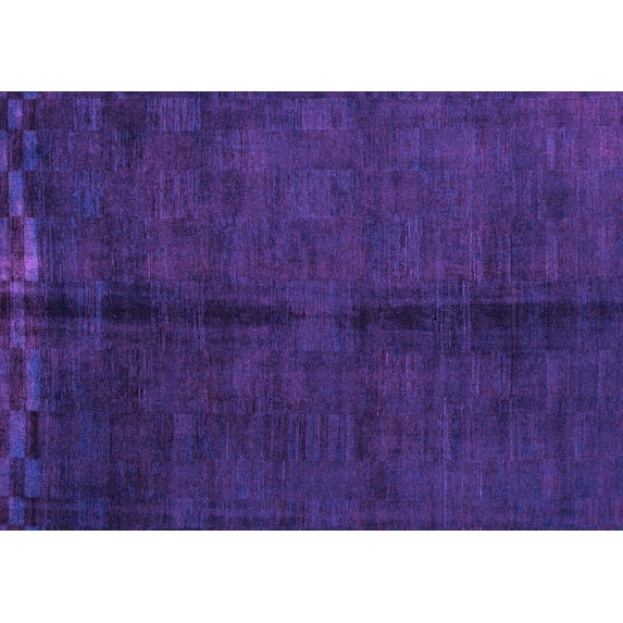 Ahgly Company Indoor Rectangle Abstract Purple Modern Area Rugs, 2' x 3'