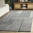 thumbnail image 2 of SAFAVIEH Chatham Devereux Geometric Area Rug, Ivory/Black, 6' x 9', 2 of 11