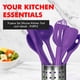 thumbnail image 2 of Chef Craft Premium Juego de utensilios y utensilios de cocina de silicona, 9 piezas, color morado, 2 of 5
