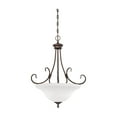thumbnail image 2 of 1383-RBZ-Millennium Lighting-Fulton - 21.5 Inch 3 Light Pendant  Rubbed Bronze Finish with Etched, 2 of 3
