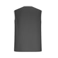thumbnail image 6 of Jinhomg Men's Waffle T-Shirt Half Zip Sleeveless Tank Tops Color Block Traditional Vintage Shirts Outdoor Fashion Faux Two-Piece Tanks with Zipper Pocket Dark Gray,XL, 6 of 7