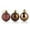 Brown, variant on 24pcs 1.57" Mini Christmas Balls Ornaments, Shatterproof Christmas Hanging Balls for Xmas Tree, Holiday, Wedding, Mardi Gras Party Home Decor