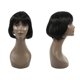 thumbnail image 5 of Peluca de Cabello Humano para Mujeres Unique Bargains 11' Negro Rizado, 5 of 7