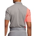thumbnail image 2 of Adidas Golf Men's Ultimate 365 Block Print Polo Shirt,  Medium Gray/Flash Red -, 2 of 2