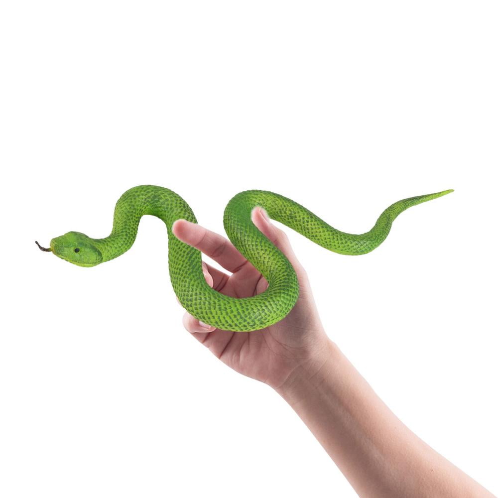 Gecorid Fake Snake Model Fake Snake Realistic Prank Toy TPR Fake Snake Garden Props for