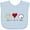 Blue, variant on Inktastic Peace Love Westies Boys or Girls Baby Bib