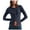 Navy, variant on YDFCWXW Womens Slim Fitted Cardigan Long Sleeve Y2K Ribbed Tops Button Down Shirts Pink, S