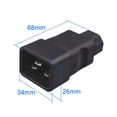 thumbnail image 5 of ziyahi C20 to C13 Power Conversion Plug Power Transmission Connector Stable Adapter, 5 of 5