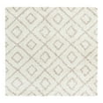 thumbnail image 3 of Unique Loom Trellis Shag Collection Area Rug - Ruth (6' Square Beige/Light Brown), 3 of 11