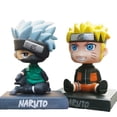 thumbnail image 2 of 12cm Anime Naruto coche adornos Kakashi Sasuke Itachi figura de acción PVC colección accesorios Uzumaki Naruto figuras modelo Jugueteszhangyuxiang, 2 of 4