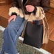 thumbnail image 5 of Bolsos de diseñador de lujo para mujer, bolsos y carteras versátiles, novedad de 2023, en PU, bolso de hombro con correas anchas en contraste de color de lujo, 5 of 5