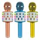 thumbnail image 3 of Micrófono KAIYANG para niños inalámbrico con luces LED danzantes Dorado, 3 of 3