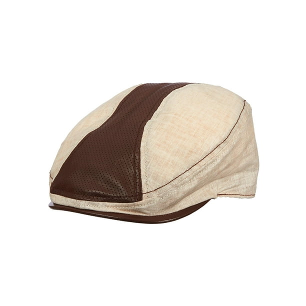 Stetson Men's Cotton and Leather Ivy Cabbie Hat