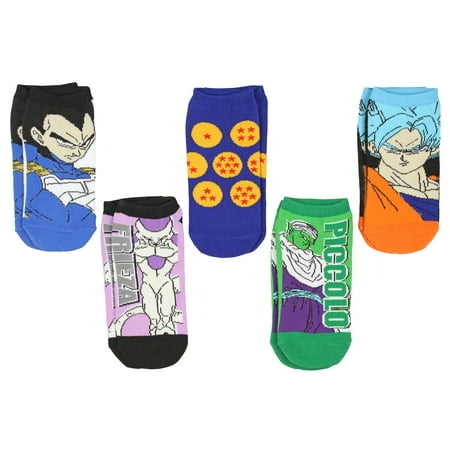 Seven Times Six - Dragon Ball Z Character Socks 5 Pack No Show Low-Cut