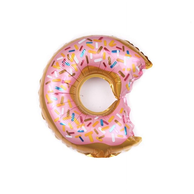 Globo de aluminio de 18 pulgadas con forma de donut, helado y caramelo, para decoración de fiestas de cumpleaños de bebés, con forma de piruleta