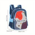 thumbnail image 3 of Stylish & Functional: Color Matching Pattern Design Student Backpack for Office, School, Outdoor Sports & Travel, 3 of 5