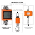 thumbnail image 3 of Industrial Crane Scale 1000kg /2200lbs Heavy Duty Hanging Scale LCD Backlight Digital Hook Scales Balance Electronic Tool ,Reliability, 3 of 5