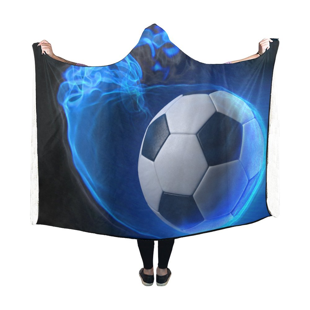 ASHLEIGH Hooded Blanket Robe with Sleeves Design for Men Women Kids