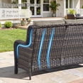 thumbnail image 5 of POCASSY 7 Pieces Rattan Sofa Seating Group with Cushions, 5 of 17