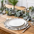 thumbnail image 6 of Round Placemats Black Rose 15 inch Set of 6 Table Mats for Dining Table Watercolor Floral Vintage Heat Resistant Non-Slip Kitchen & Home Decorative Place Mat Set, 6 of 8