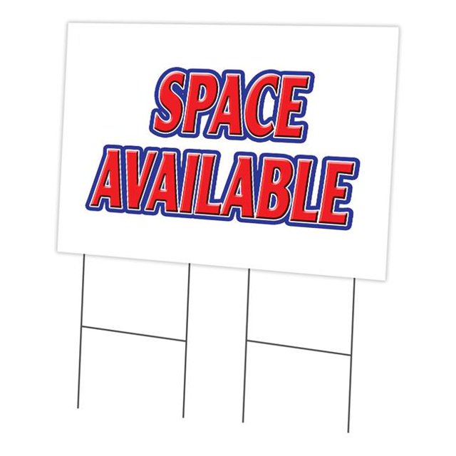 SignMission C-2436-DS-Space Available 24 x 36 in. Space Available Yard Sign & Stake