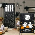 thumbnail image 6 of Happy Halloween Garden Flag 12X18 IN Double Sided Vintage Ghosts Pumpkins Garden Flags for Halloween Harvest Farmhouse Fall Yard Outside Decoration, 6 of 6