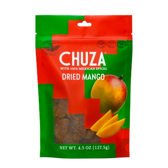 Chuza Dried Fruit With Mexican Spices, Mango, 4.5 oz Bag, 4 Servings