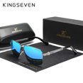 thumbnail image 1 of Design Sunglasses For Men/Women New Polarized UV400 Coating Optical Lens Auto Reset Square Frame Driving Eyewear Gun Blue, 1 of 6