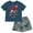 Dark gray, variant on Marvel Spider-Man Toddler Boys T-Shirt and French Terry Shorts Outfit Set Toddler to Big Kid