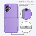 thumbnail image 6 of For iphone 17 Case, Shockproof Heavy Duty Rugged Cell Phone Case for Apple iphone 17 Cover, Tekcoo Military Grade Full Body Protection Dual Layer Sturdy Durable Cute Bumper - Purple, 6 of 7